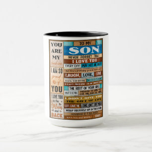 Never Forget I Love U - Dad To Son  Mug