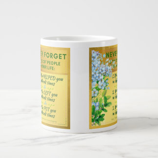 Never Forget Inspirational Large Coffee Mug
