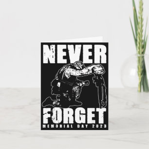 Never forget memorial day 2 Never forget memorial Card
