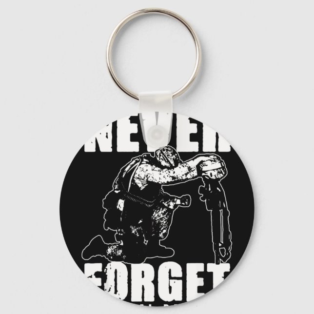 Never forget memorial day 2 Never forget memorial  Key Ring (Front)