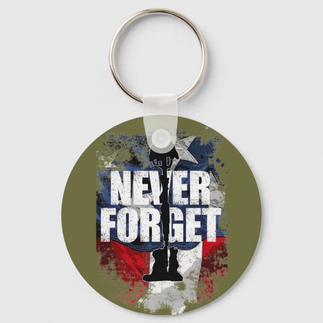 Never Forget (Memorial Day) Key Ring (Front)