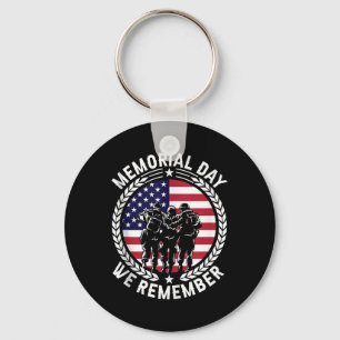 Never Forget Memorial Day Tank Top Key Ring