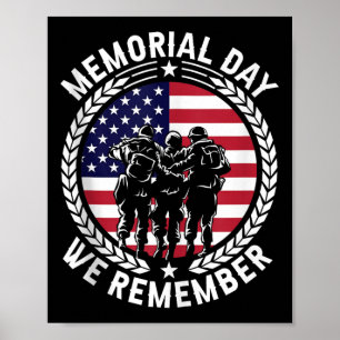 Never Forget Memorial Day Tank Top Poster