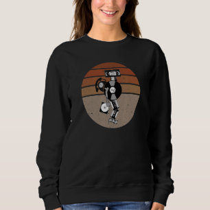Never Forget Old Retro Tech Video Tape Cd Vinyl Su Sweatshirt