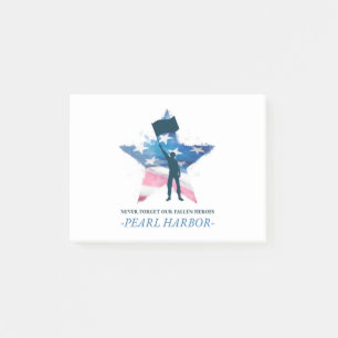Never Forget Our Fallen Heroes Pearl Harbour Day Post-it Notes