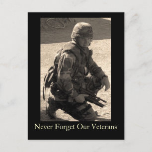 Never Forget Our Veterans Postcard