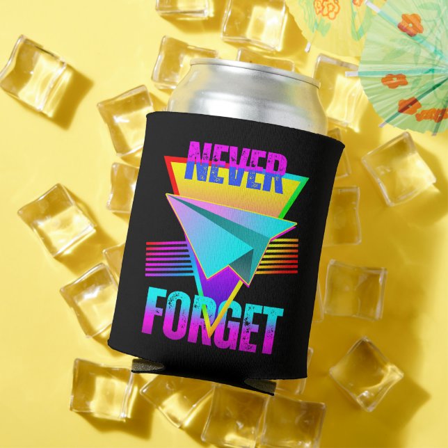 Never Forget Paper Aeroplane Can Cooler (In Situ Summer)