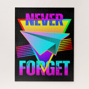 Never Forget Paper Aeroplane Jigsaw Puzzle