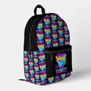 Never Forget Paper Aeroplane Printed Backpack