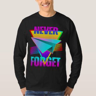 Never Forget Paper Aeroplane T-Shirt