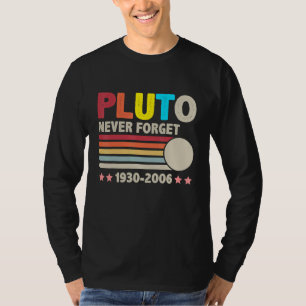 Never Forget Pluto 1930 2006  Retro  Space Science T-Shirt