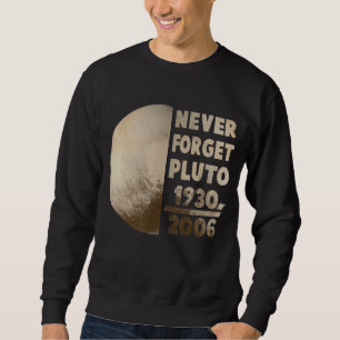 Never Forget Pluto Planet Space Science 1 Sweatshirt