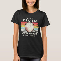 Never Forget Pluto Retro Style Space Science 1