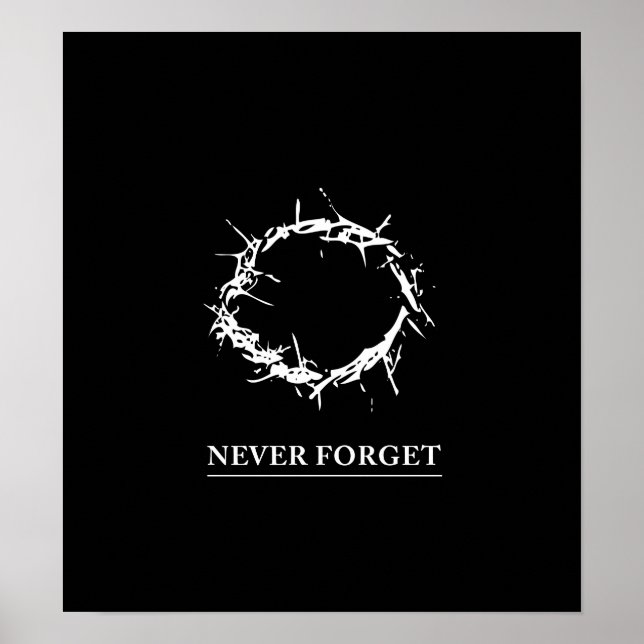 Never Forget - Poster (customisable) (Front)