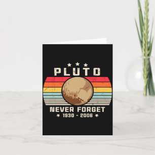 Never Forget Retro Style Funny Space Vintag Card