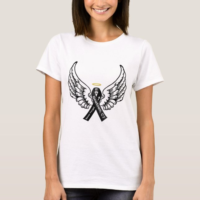 Never Forget Sandy Hook Elementary T-Shirt (Front)