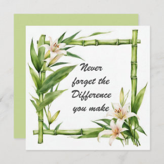 Never Forget the Difference You Make Card