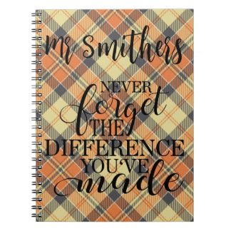 Never forget the difference you've made-customize notebook