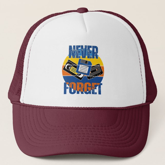 NEVER FORGET TRUCKER HAT (Front)