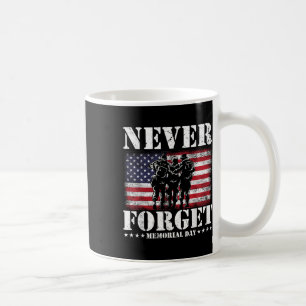 Never Forget Usa Flag Memorial Day Coffee Mug
