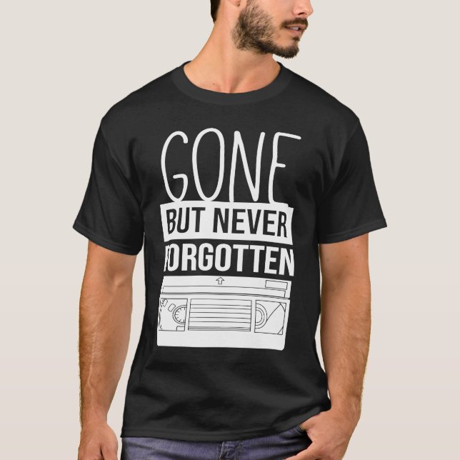 Never Forget VHS  Video Cassette Tape Collector T-Shirt (Front)