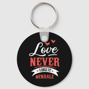 Never Forgets EndAlzheimer Design For A Heimer's D Key Ring