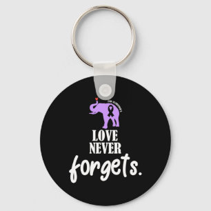Never Forgets Heimer Awareness Memories Problem Key Ring