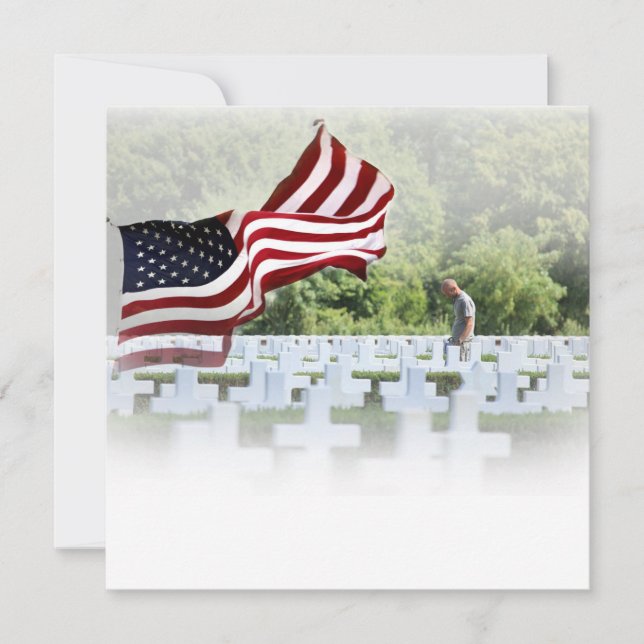 Never Forgotten - Memorial Day Invitation (Front)