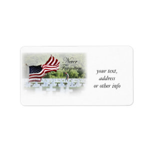 Never Forgotten - Memorial Day Label