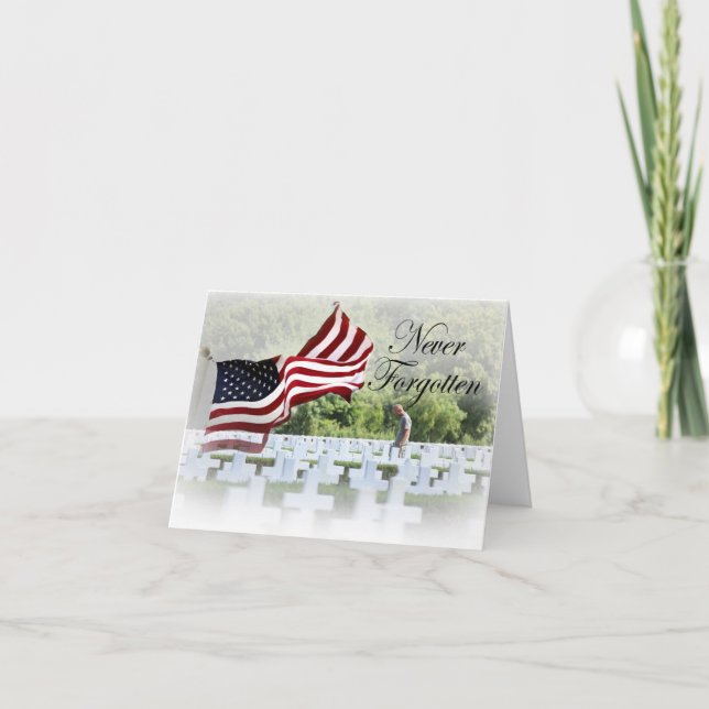 Never Forgotten - Remembrance Card (Front)