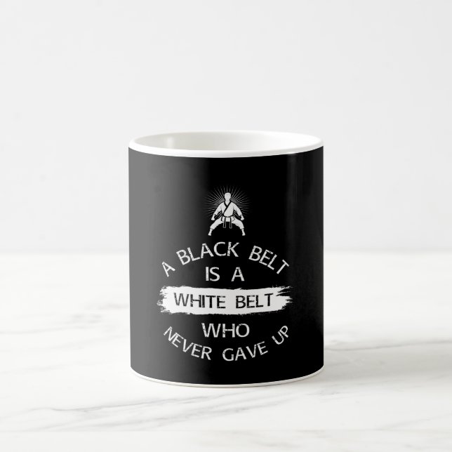 Never Gave Up Karate Martial Arts Coffee Mug (Center)