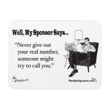 Never give out your real number...