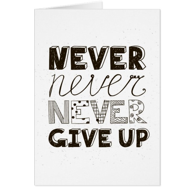 Never Give Up (Front)