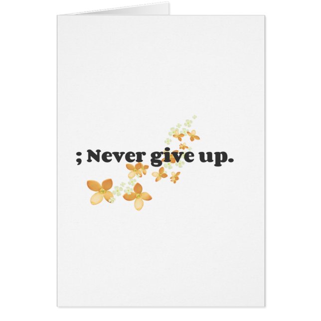 ; Never Give Up (Front)