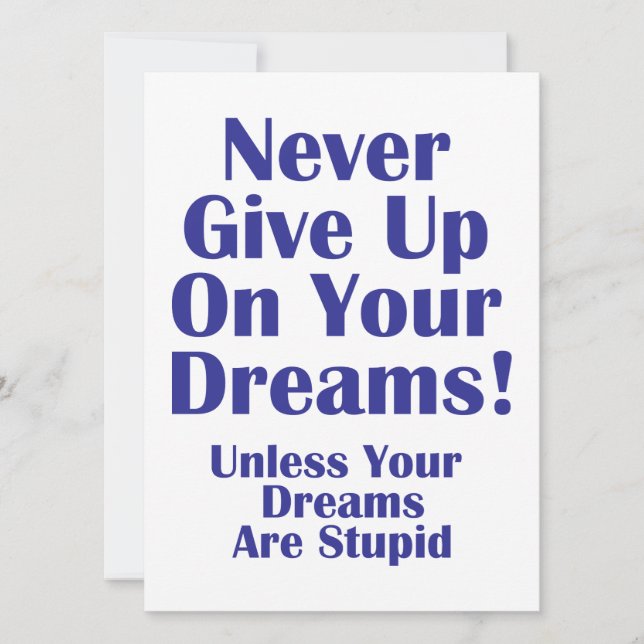 Never Give Up (Front)