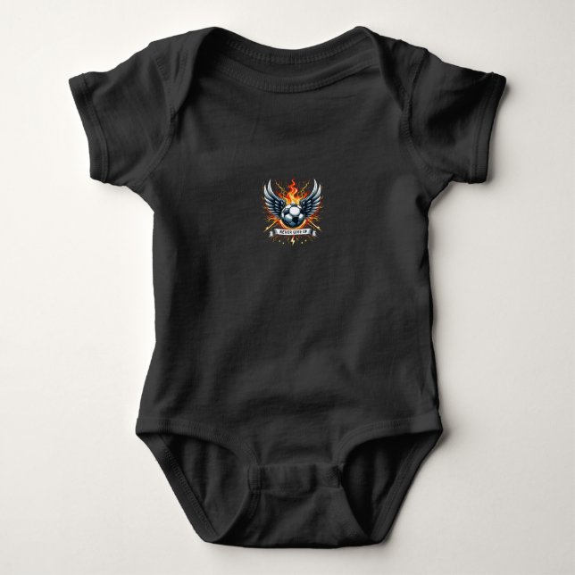 never give up  body bébé baby bodysuit (Front)