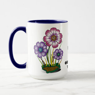 Never give up coffee mug