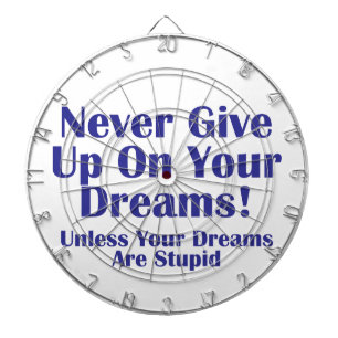 Never Give Up Dartboard