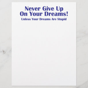 Never Give Up Flyer