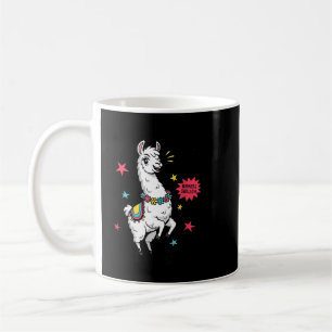 Never Give Up Funny Alpaca Llama Meme Humour Coffee Mug