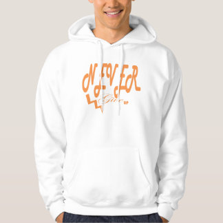 Never give up hoodie