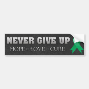Never Give Up Hope Liver Cancer Awareness Bumper Sticker
