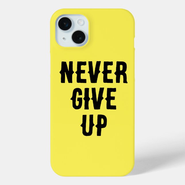 Never Give Up iPhone Case – Empower Your Journey (Back)