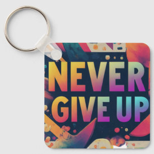 Never Give Up Key Ring