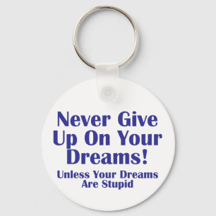 Never Give Up Key Ring