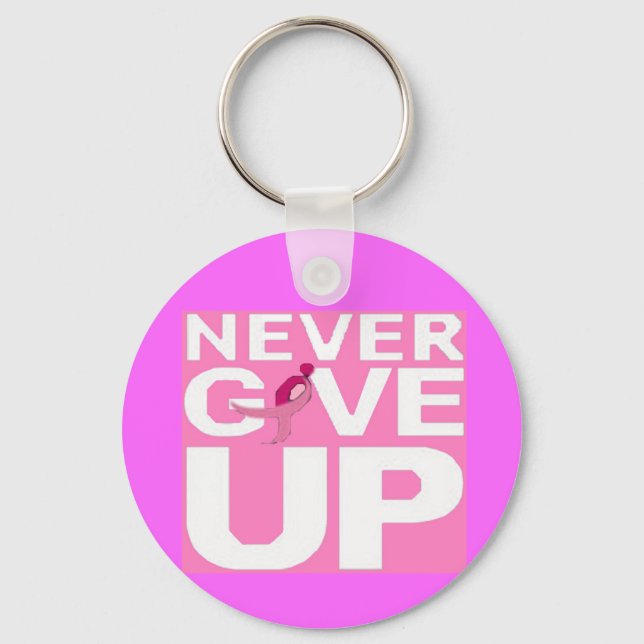 Never Give Up Keychain (Front)
