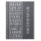 Never Give Up motivational notebook