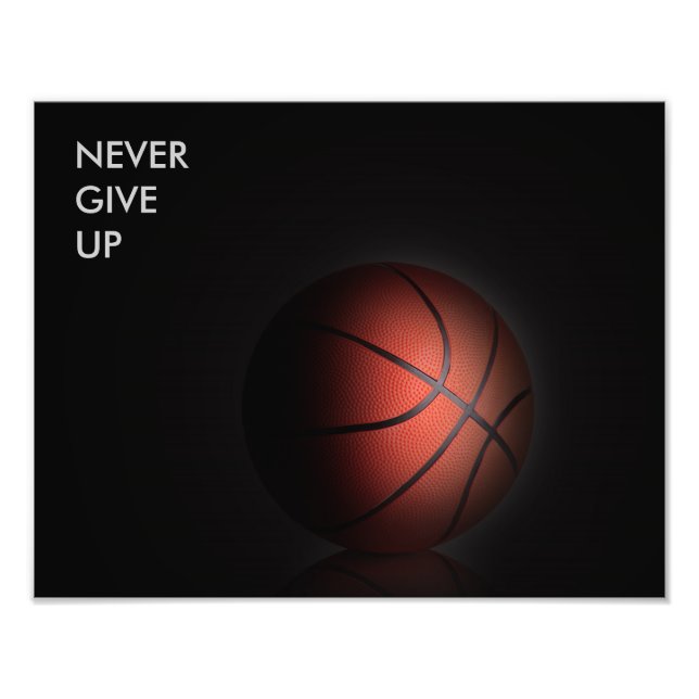 "NEVER GIVE UP" PHOTO PRINT (Front)