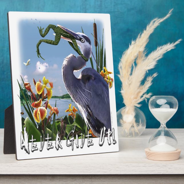 Never Give Up! Plaque (Side)