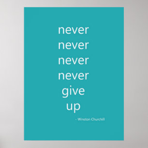 Never Give Up Poster